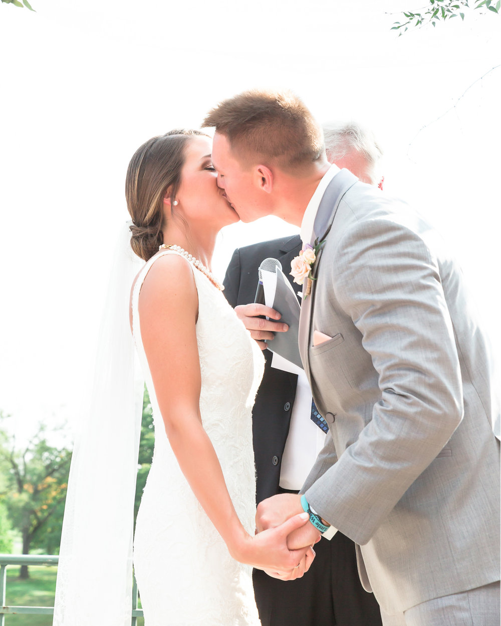 SSP fall wedding| ceremony| bride and groom| peach and gray wedding