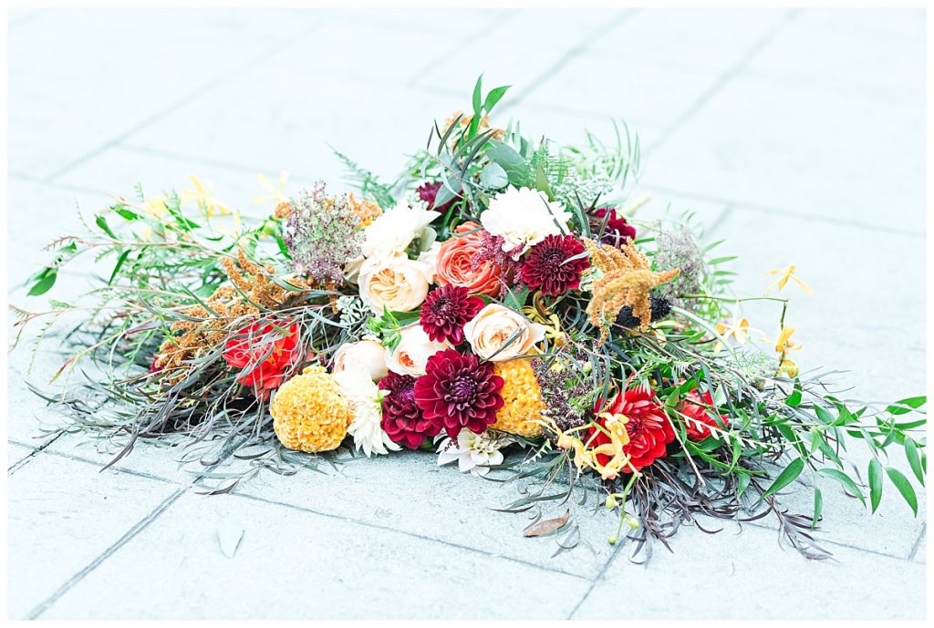 Bridal bouquet details|Laurel Hall Wedding Styled shoot