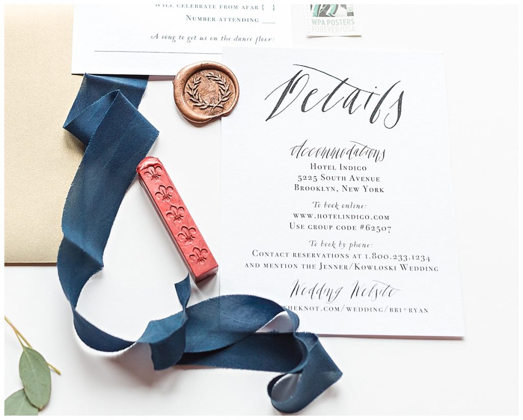 Stationary details|Laurel Hall Wedding Styled shoot