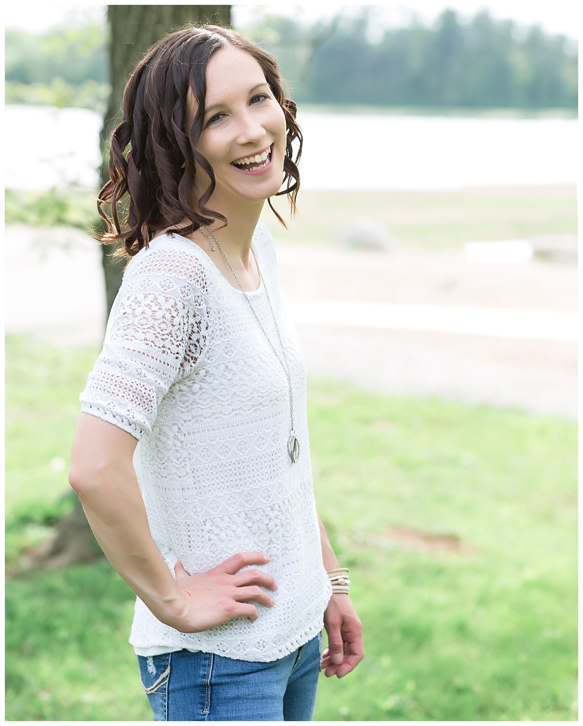 young woman laughing