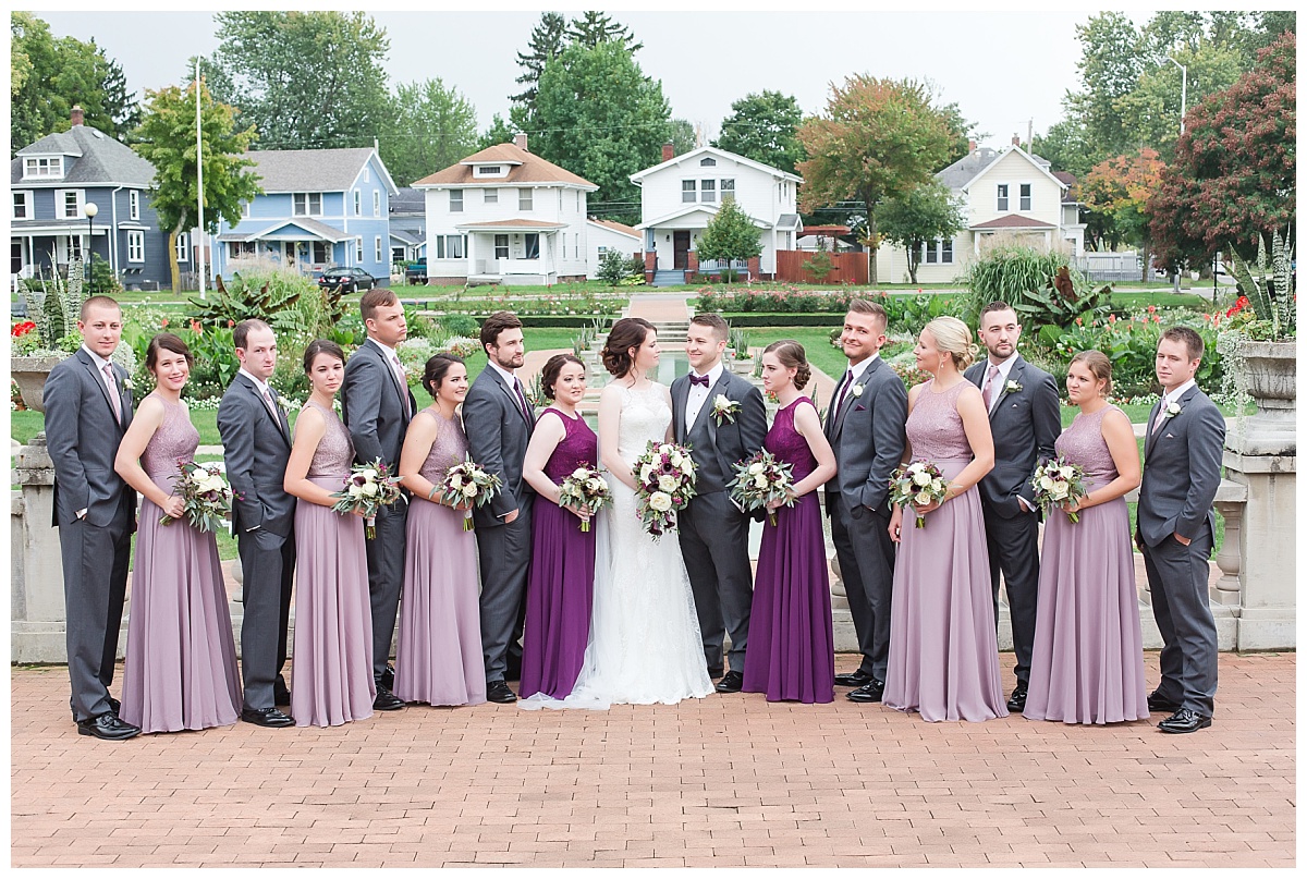 Lakeside Rose Garden | wedding party