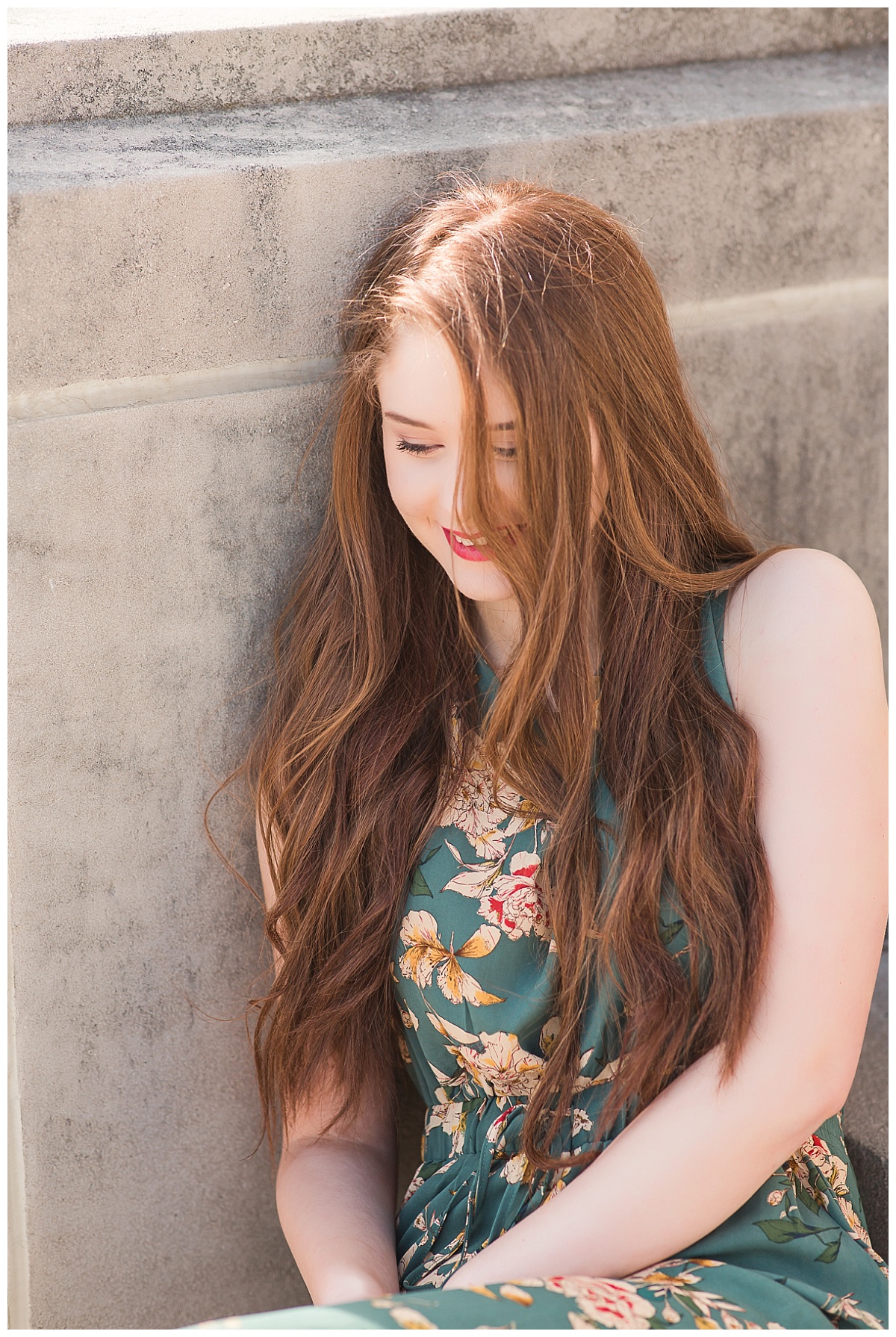 senior girl close up