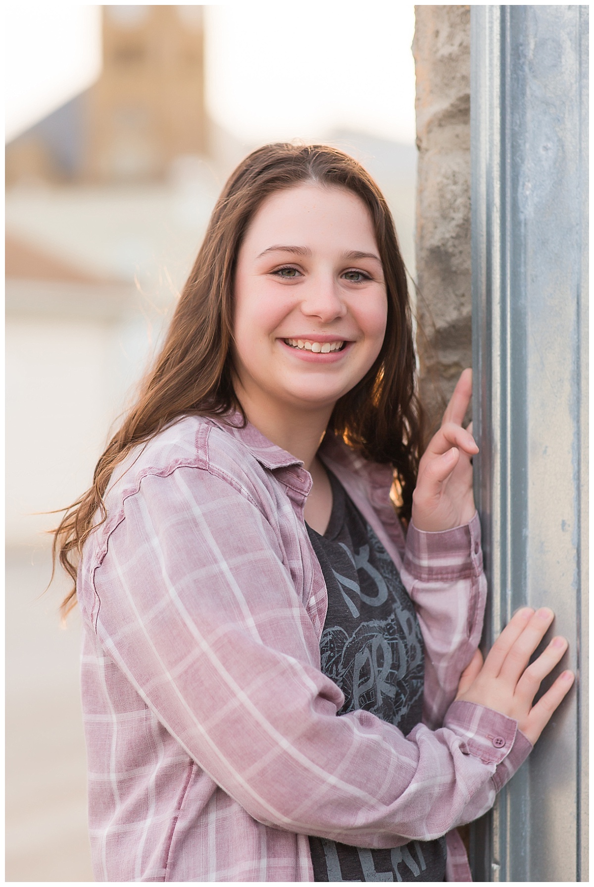 senior girl close up