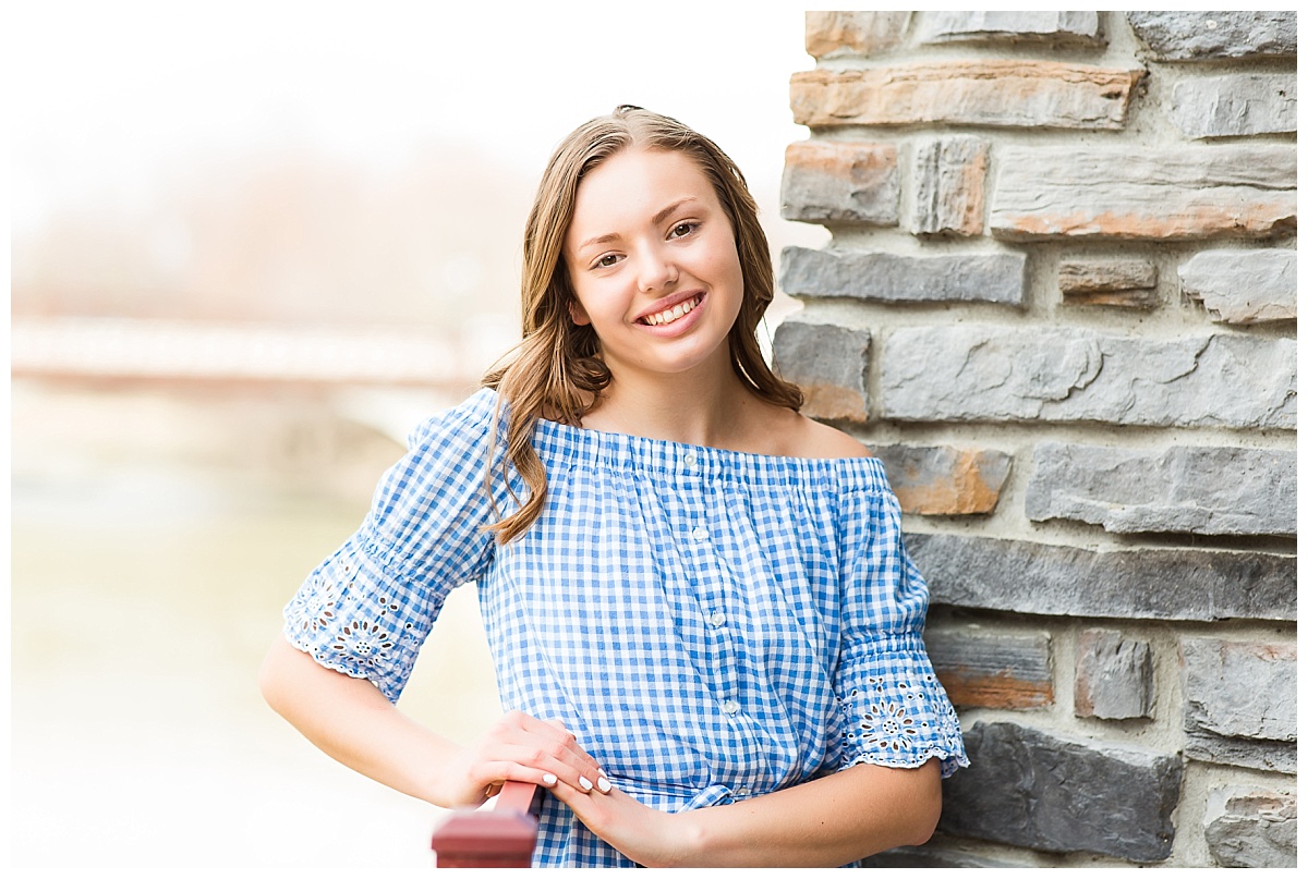 senior girl close-up