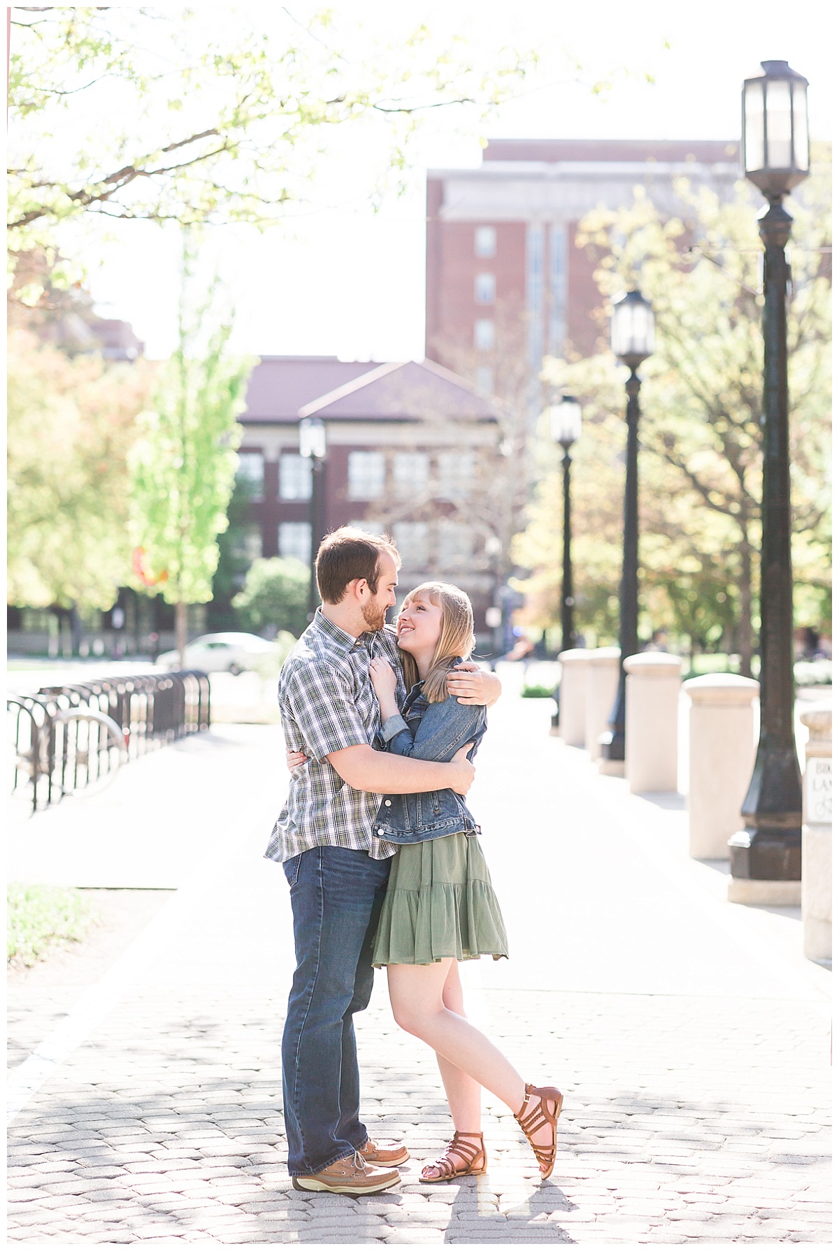Purdue University Engagement Session-the mall