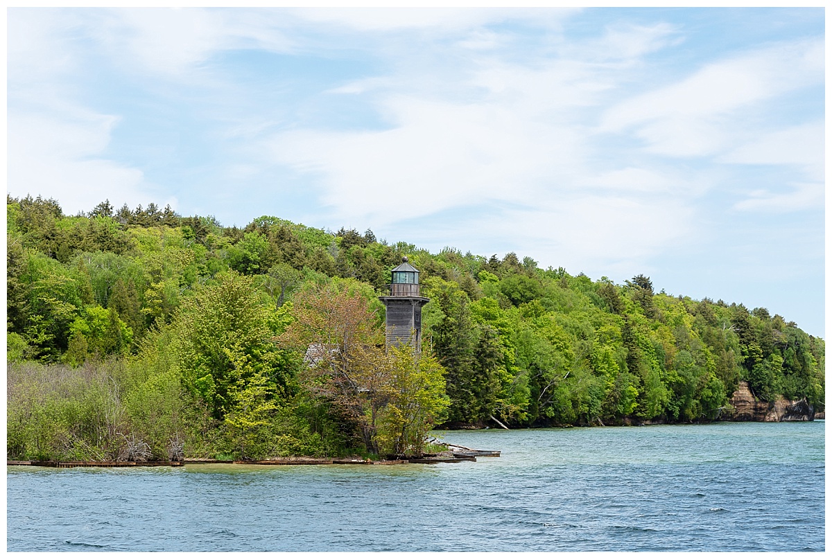 View of East Chanel Lighthouse on Grand Island