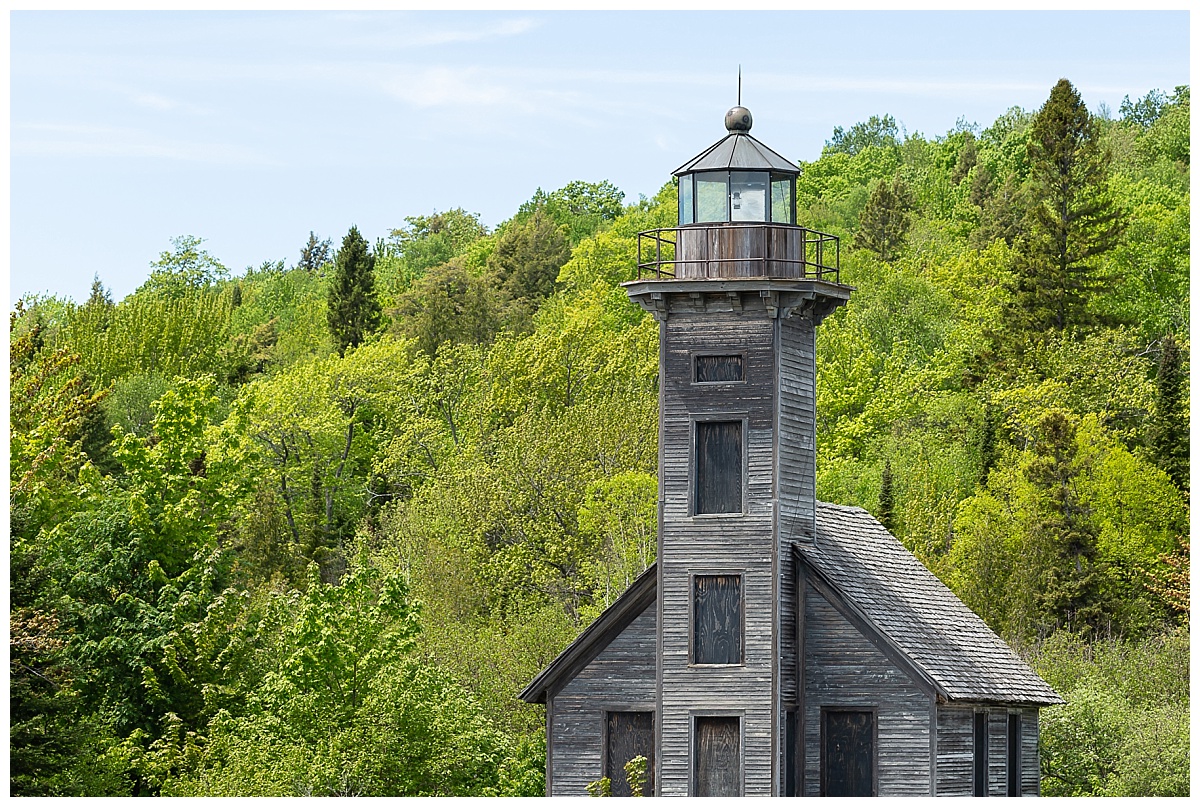 View of East Chanel Lighthouse on Grand Island photo by Simply Seeking Photography