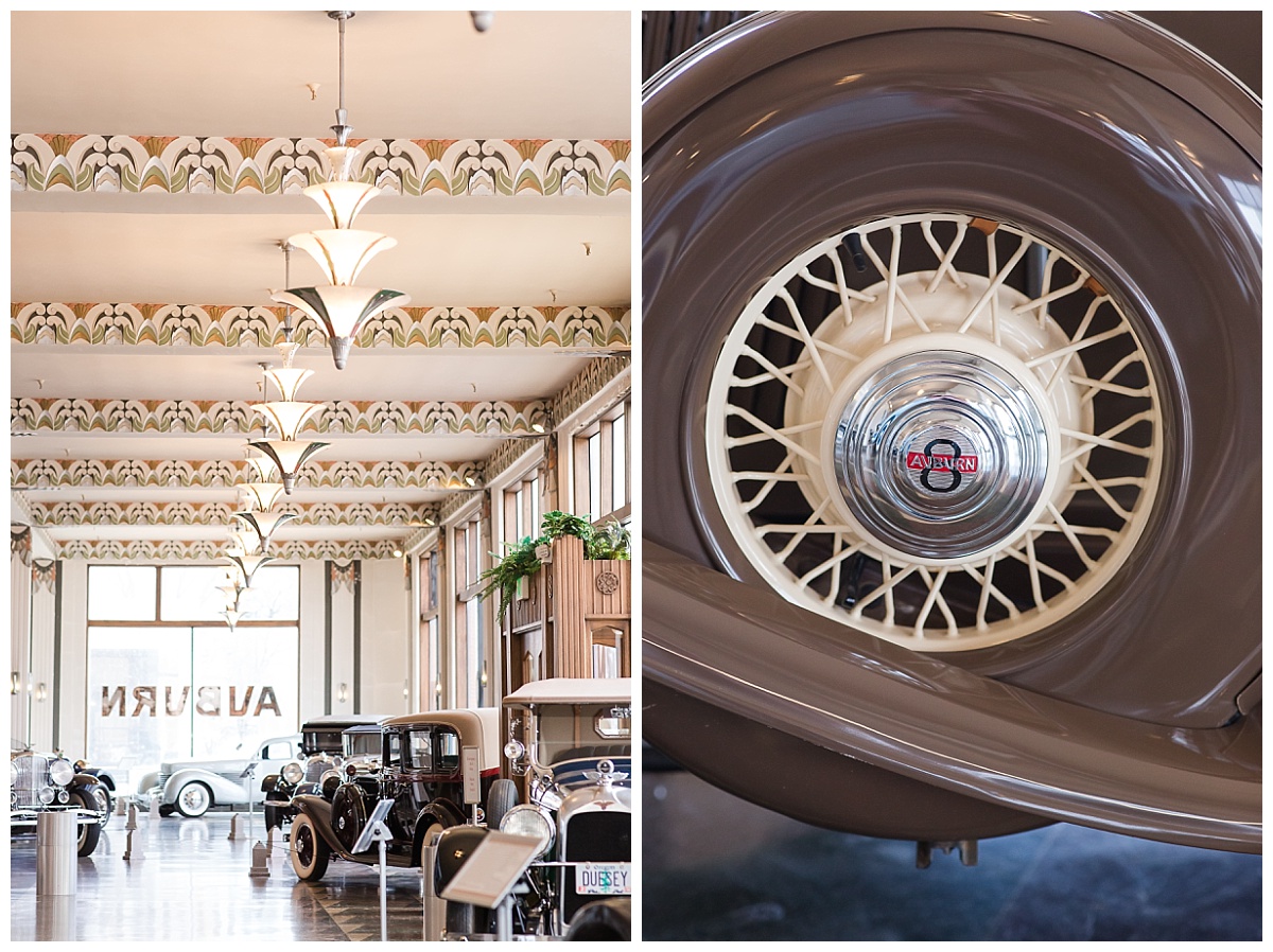 Auburn Cord Duesenberg Museum wedding photo by Simply Seeking Photography