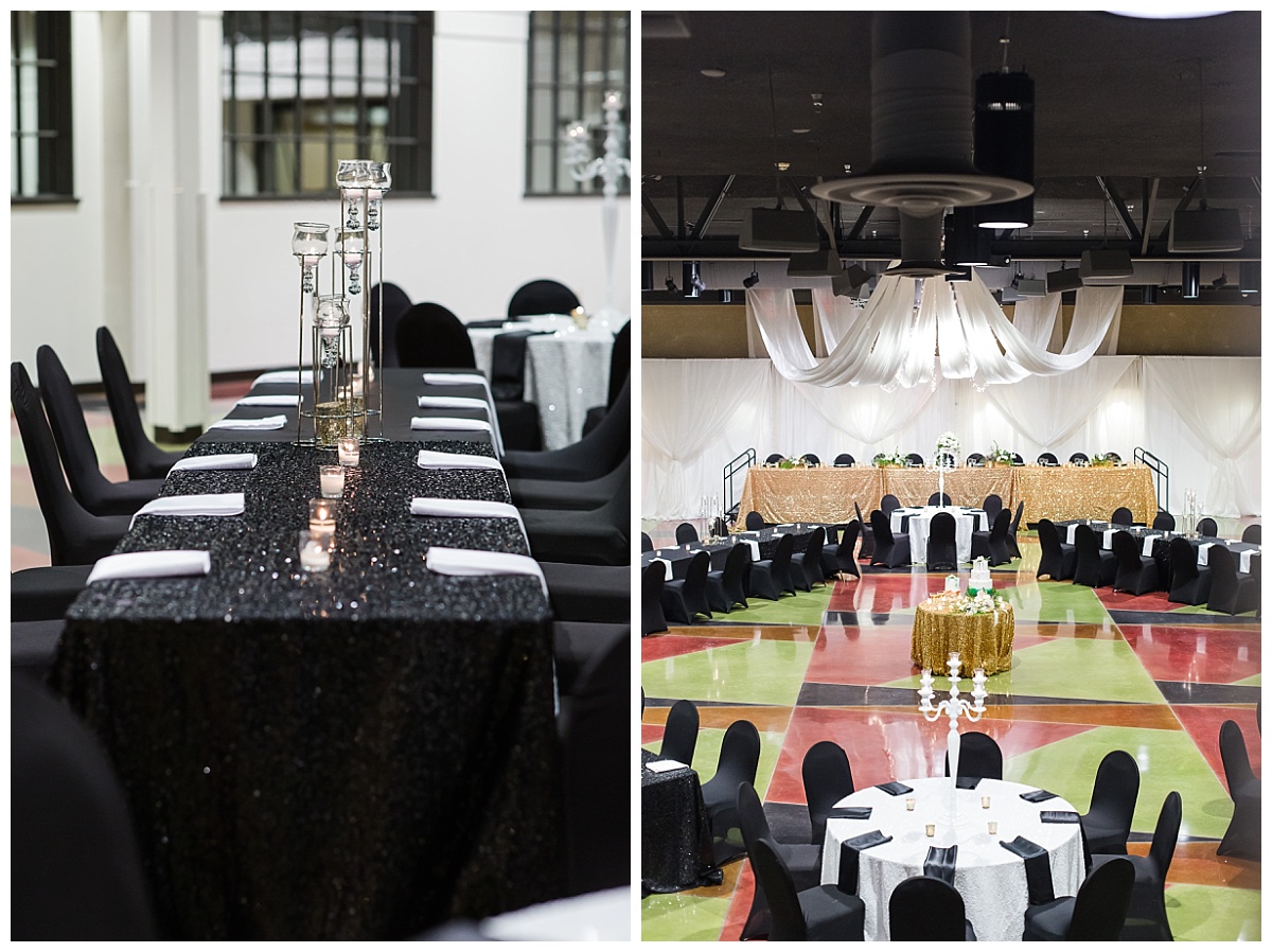 Ballroom wedding at Auburn Cord Duesenberg Museum wedding photo by Simply Seeking Photography