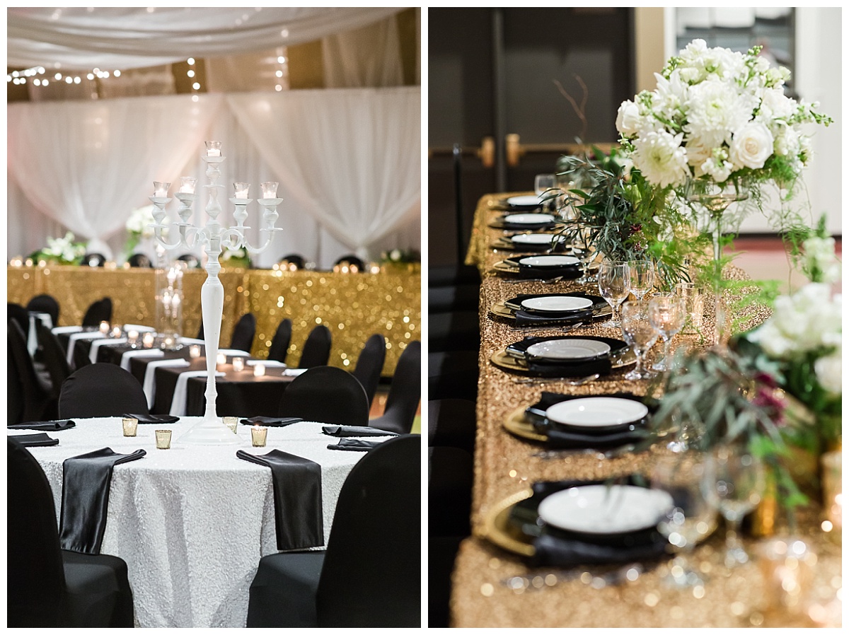 Reception area at Auburn Cord Duesenberg Museum wedding photo by Simply Seeking Photography