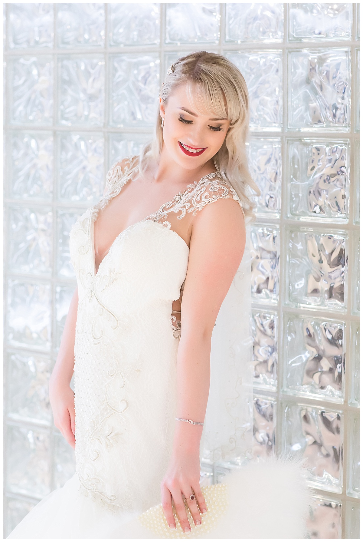 Bride at Auburn Cord Duesenberg Museum wedding photo by Simply Seeking Photography