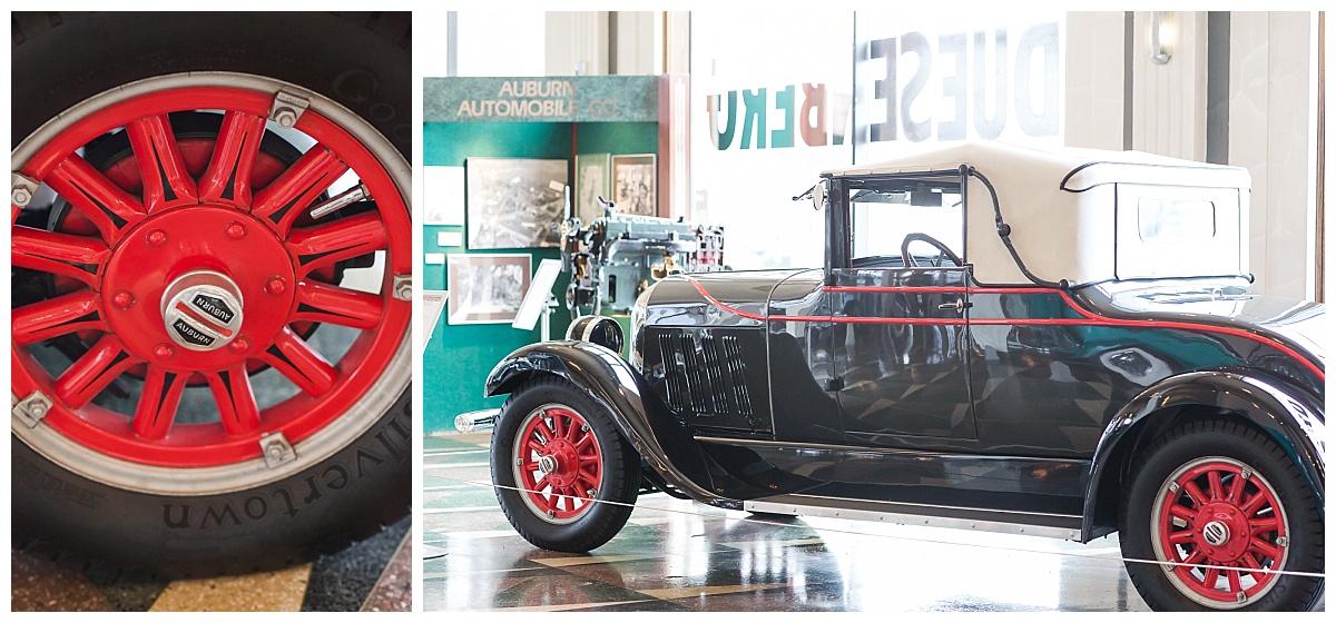 Auburn Cord Duesenberg Museum wedding photo by Simply Seeking Photography