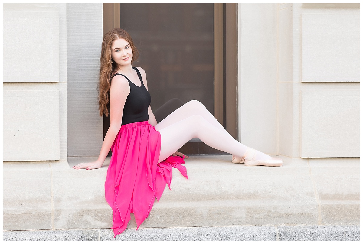 Downtown Fort Wayne Senior session photos by Simply Seeking Photography