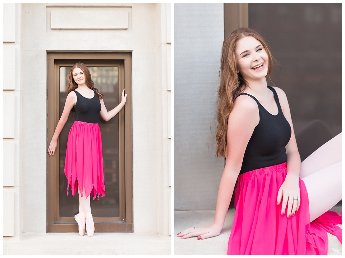 Downtown Fort Wayne Senior session photos by Simply Seeking Photography