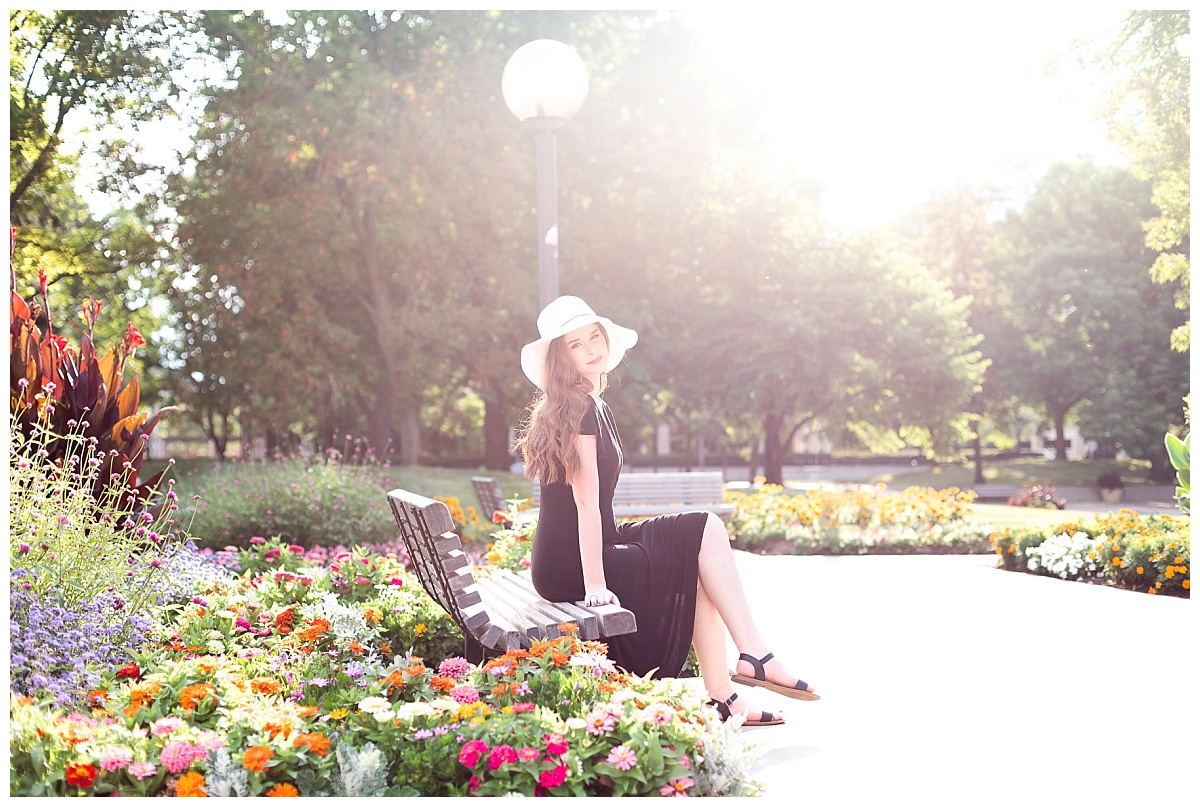 Downtown Fort Wayne Senior session photos by Simply Seeking Photography