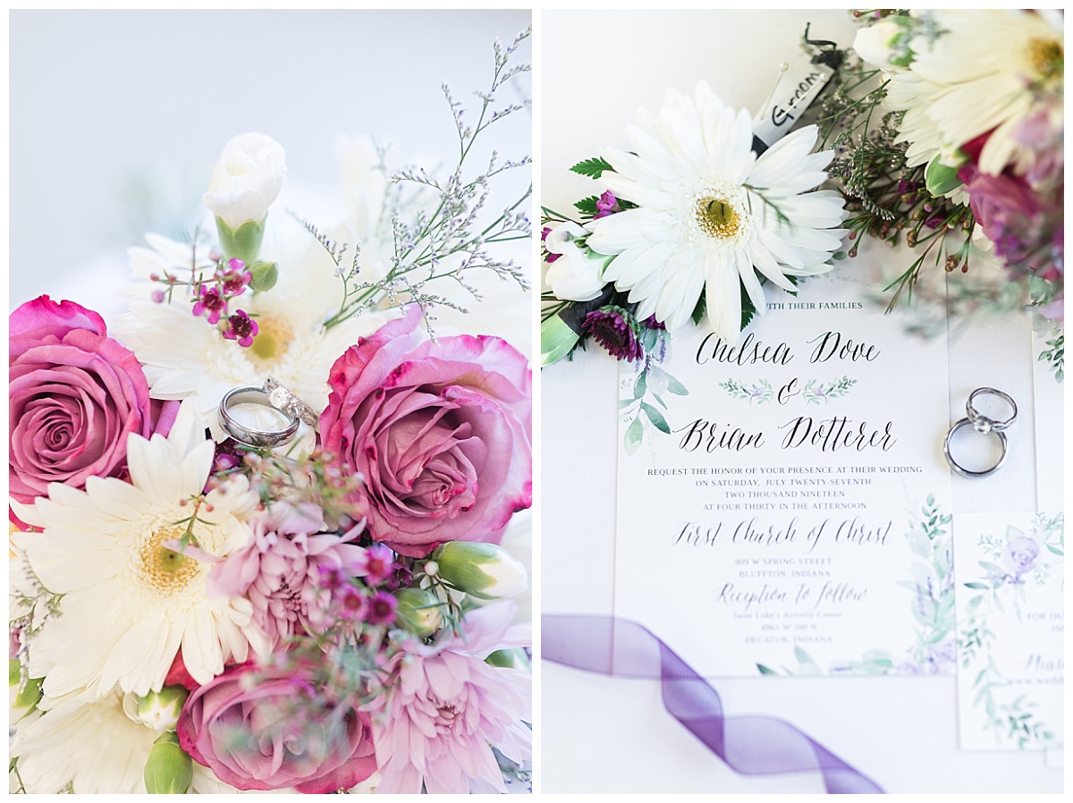 Romantic summer wedding details photo by Simply Seeking Photography