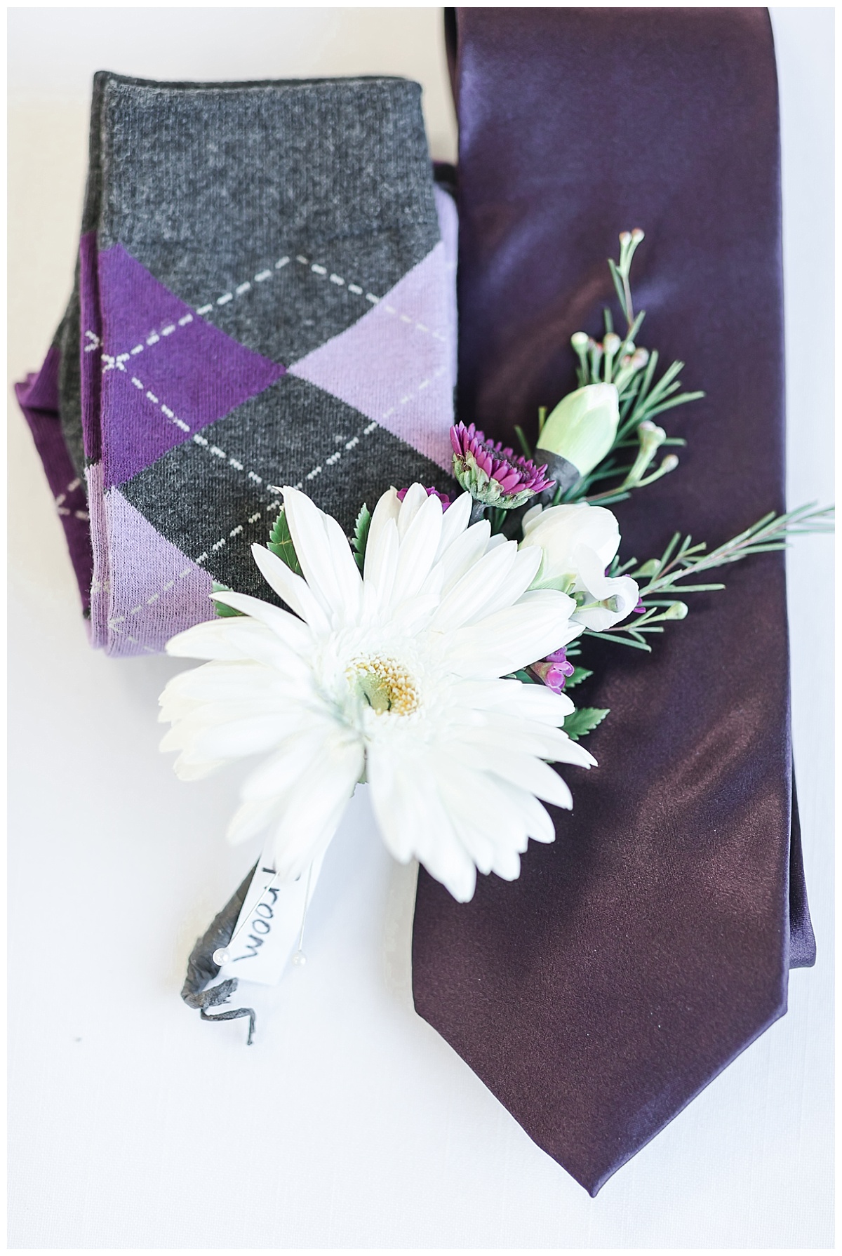 Groom details photo by Simply Seeking Photography