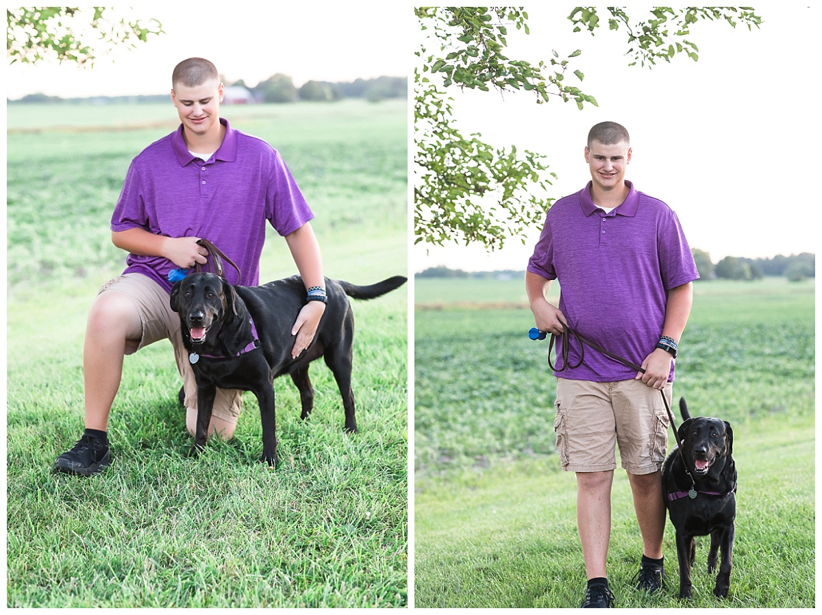 Senior guy with his dog photo by Simply Seeking Photography