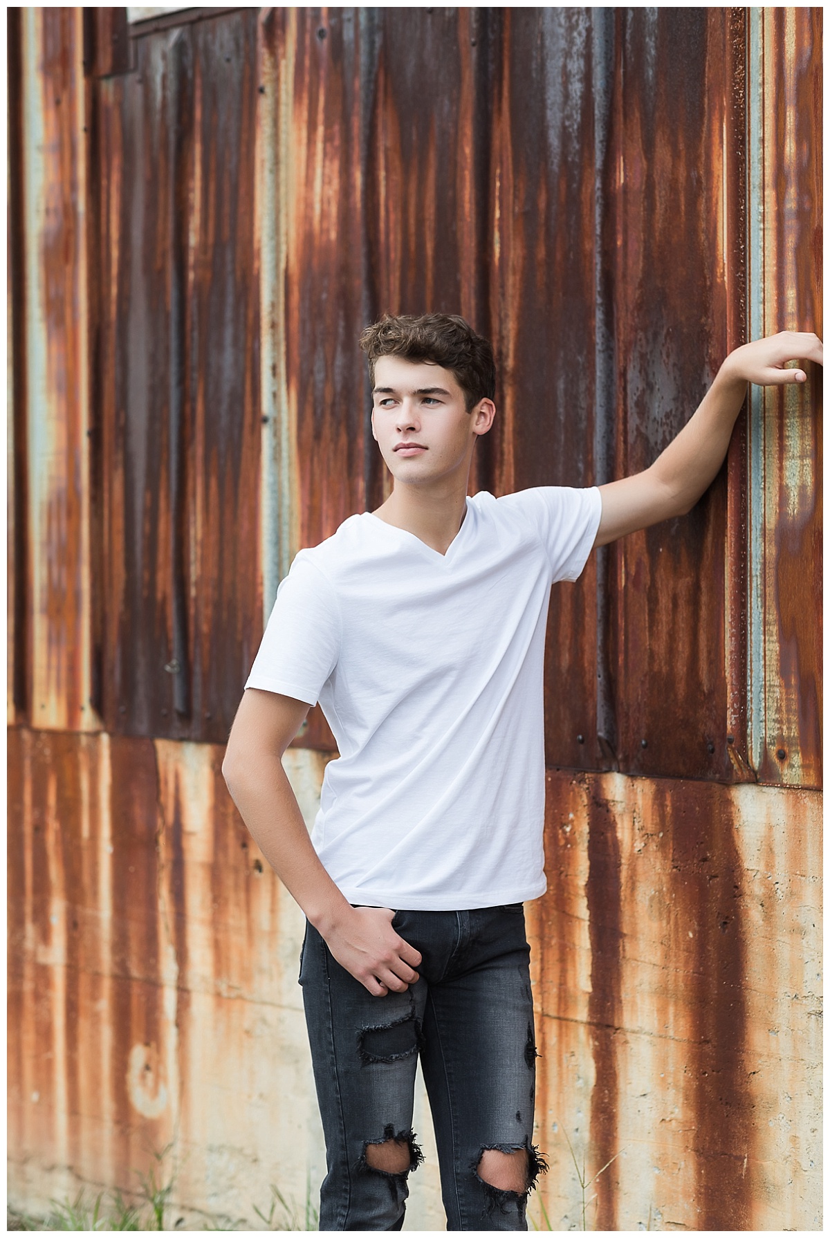 Industrial Senior Session photo by Simply Seeking Photography