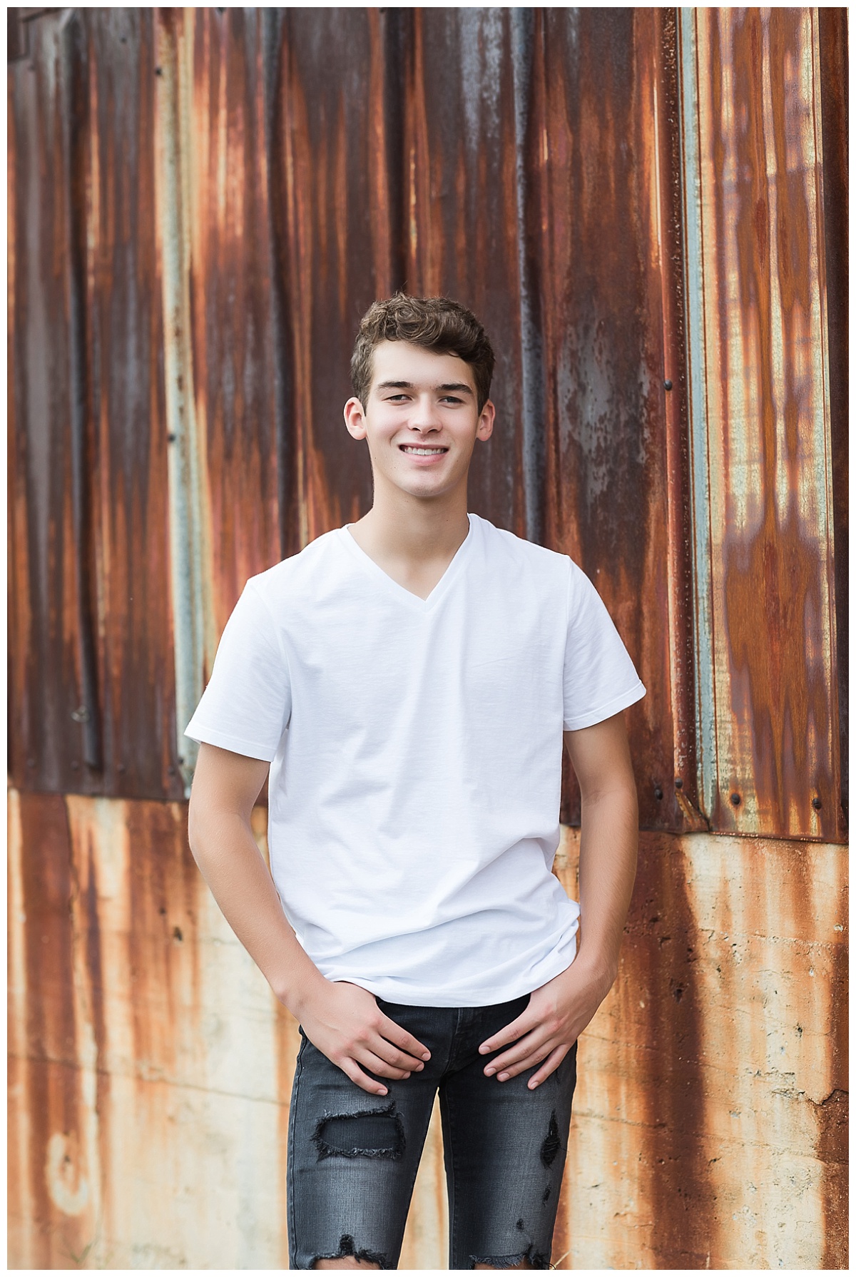 Industrial Senior Session photo by Simply Seeking Photography
