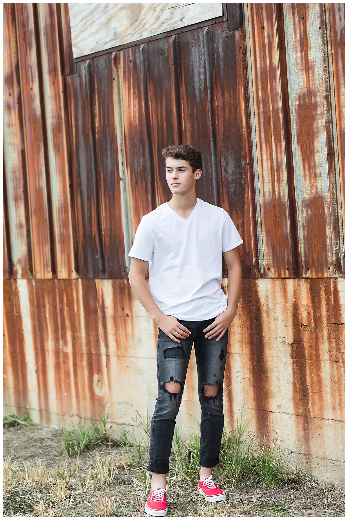 Industrial Senior Session photo by Simply Seeking Photography