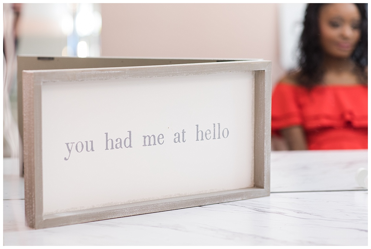 Bridal suite at The Blue Teal Wakarusa Wedding Venue photo by Simply Seeking Photography