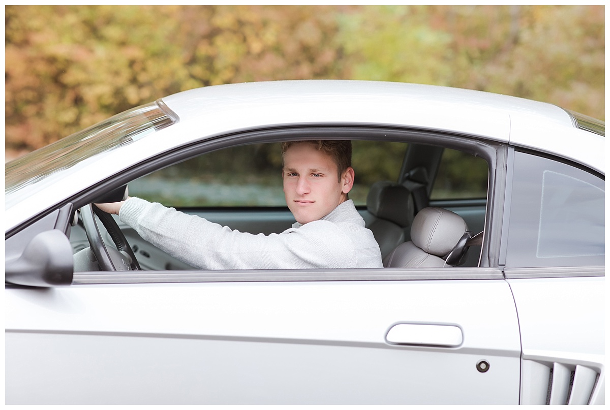 Car Loving Senior Session photo by Simply Seeking Photography