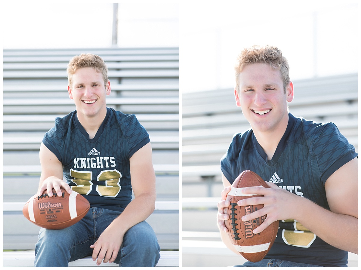 football player Senior Session photo by Simply Seeking Photography