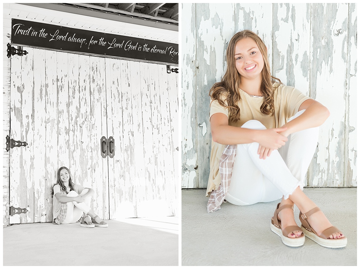 Senior session at White Rock Barn photo by Simply Seeking Photography