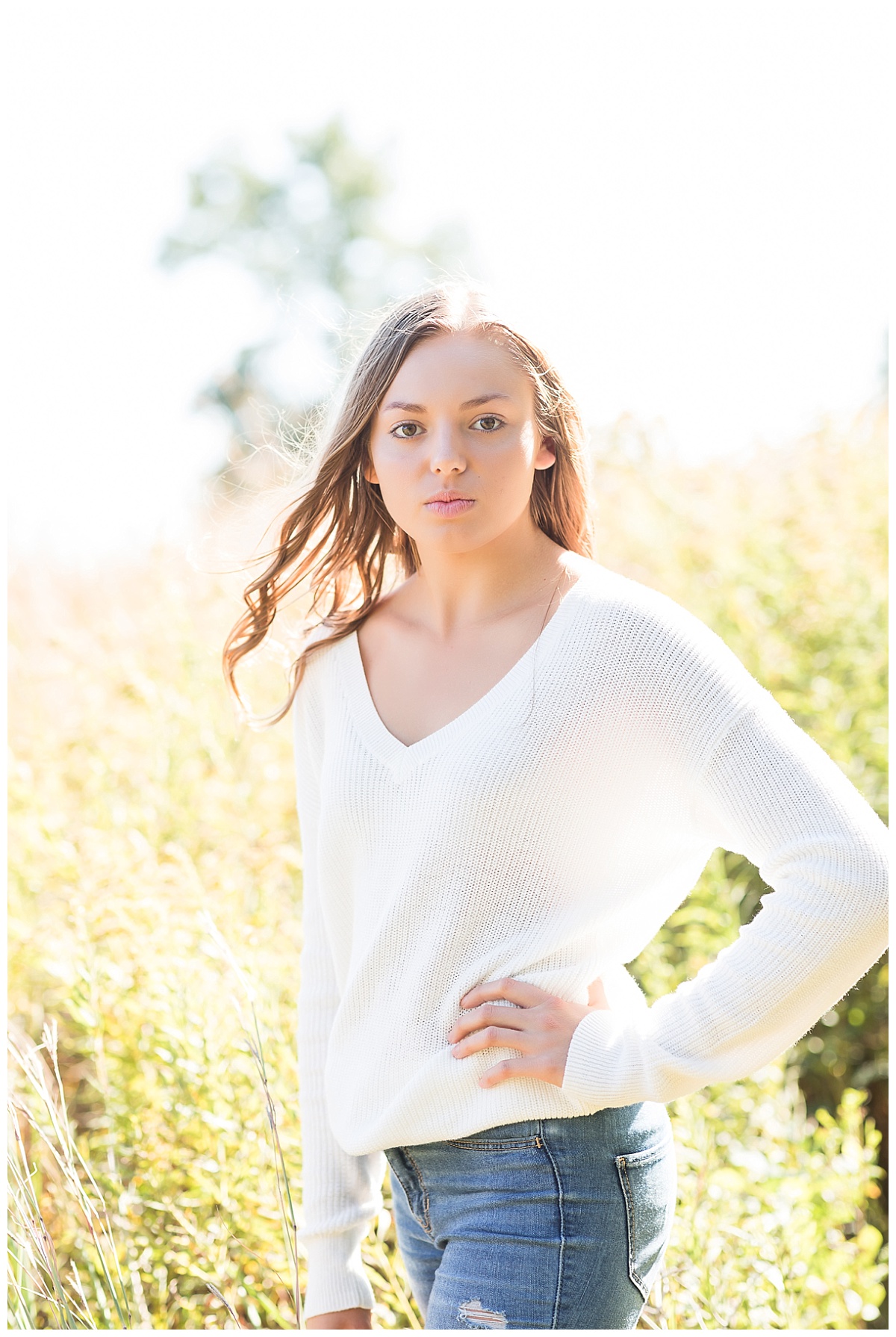 Senior girl nature setting photo by Simply Seeking Photography