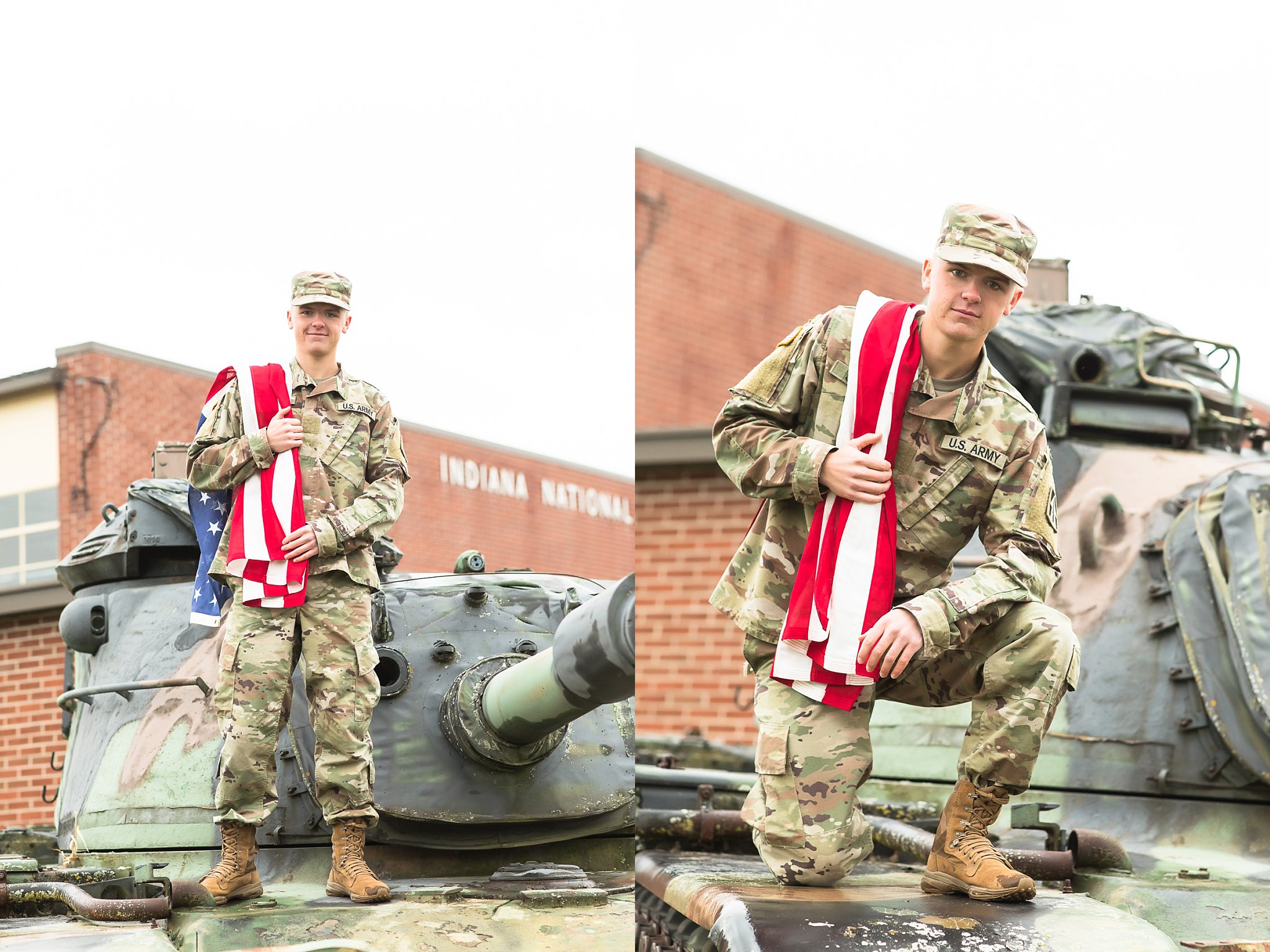 American solider senior session photo by Simply Seeking Photography