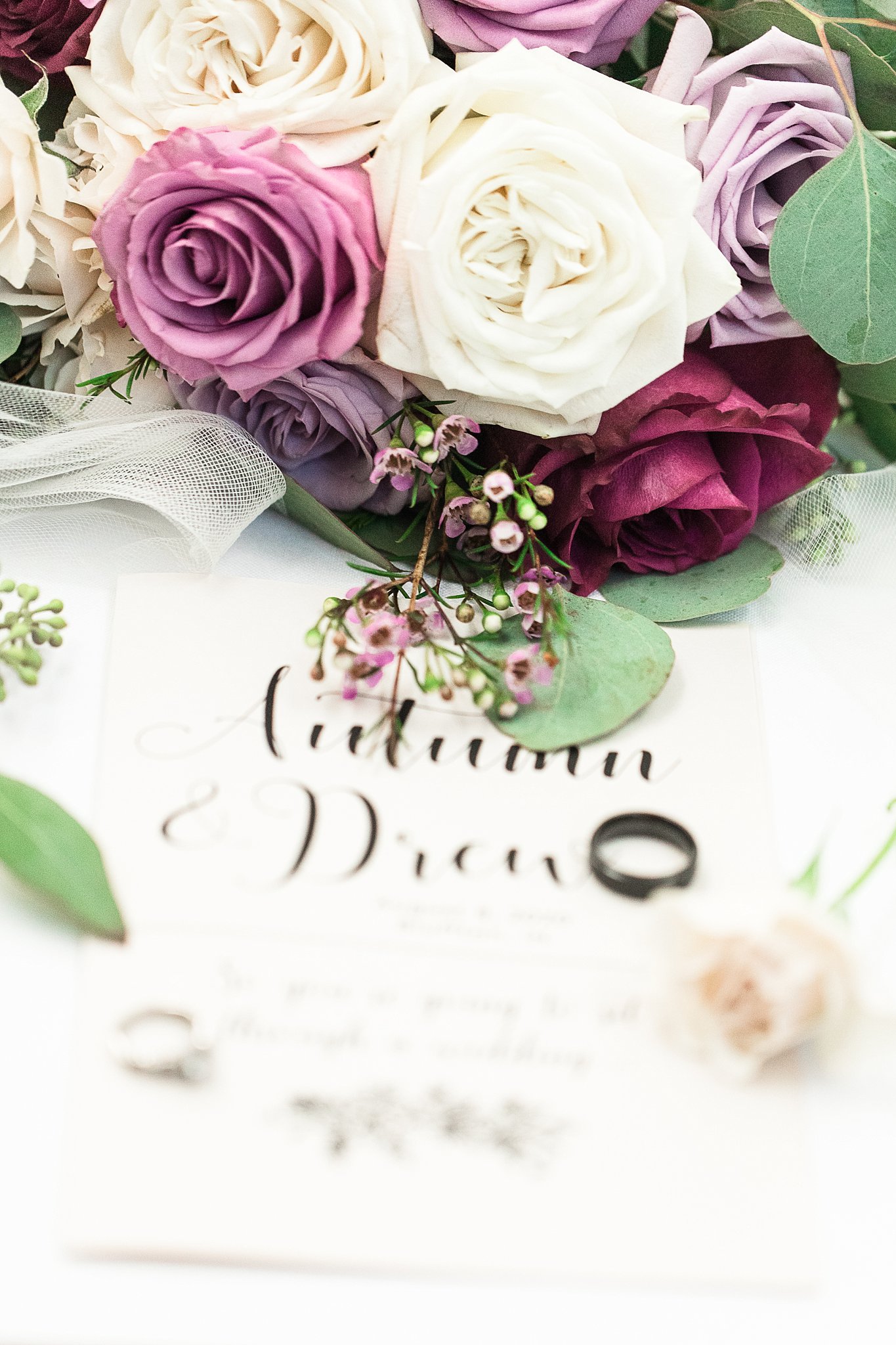 Details of Hues of Rose and Navy Wedding