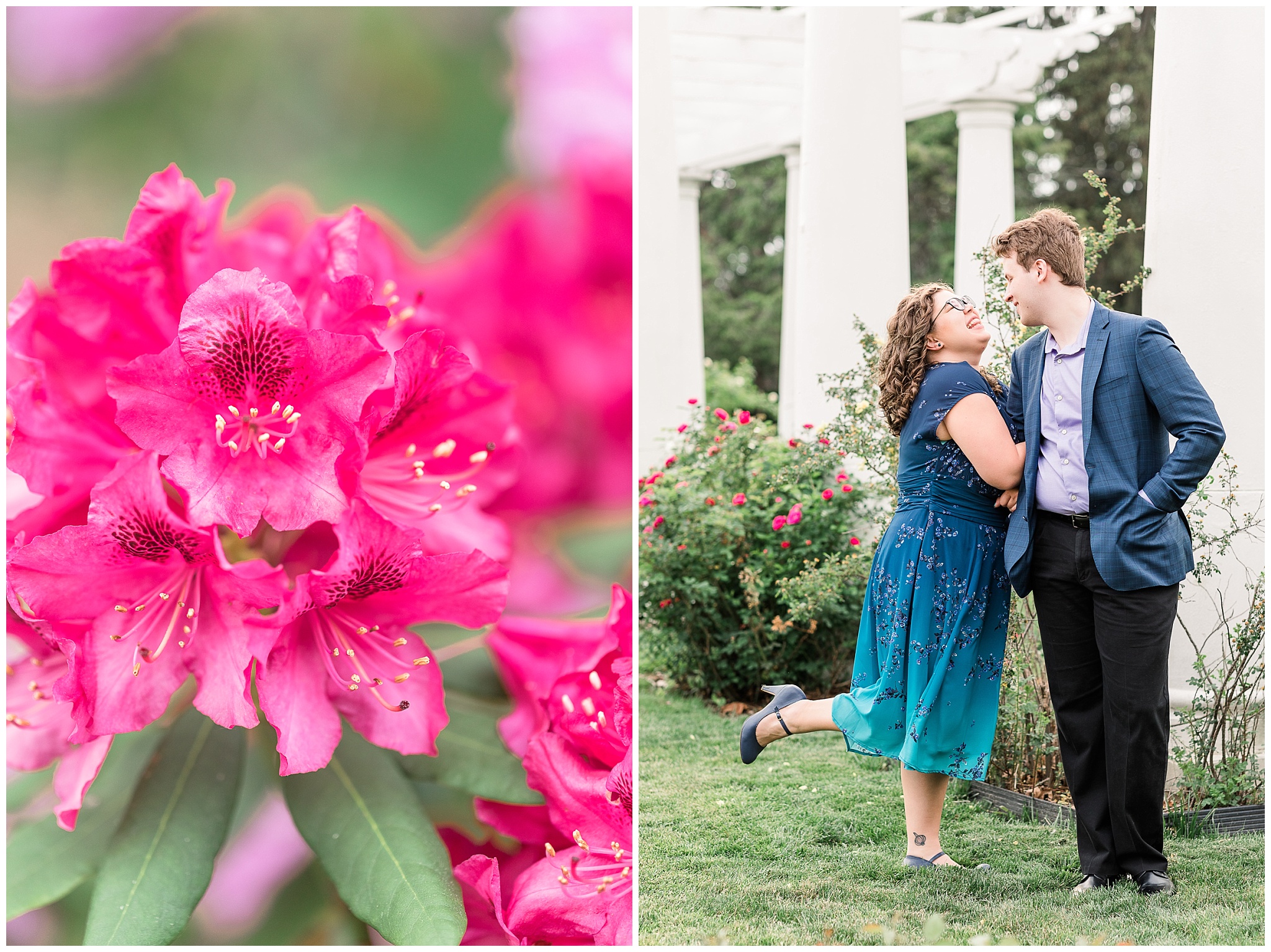 Lakeside Garden summer engagement session
