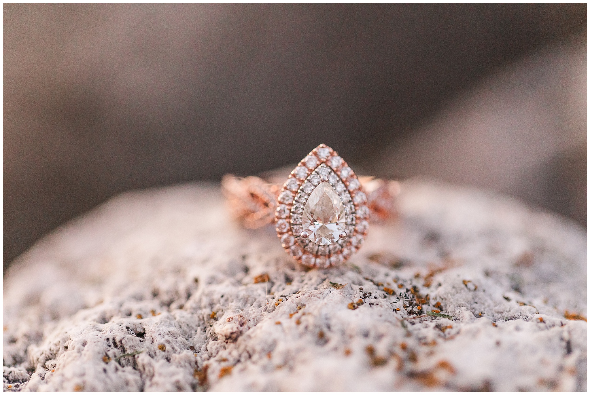 rose gold engagement ring