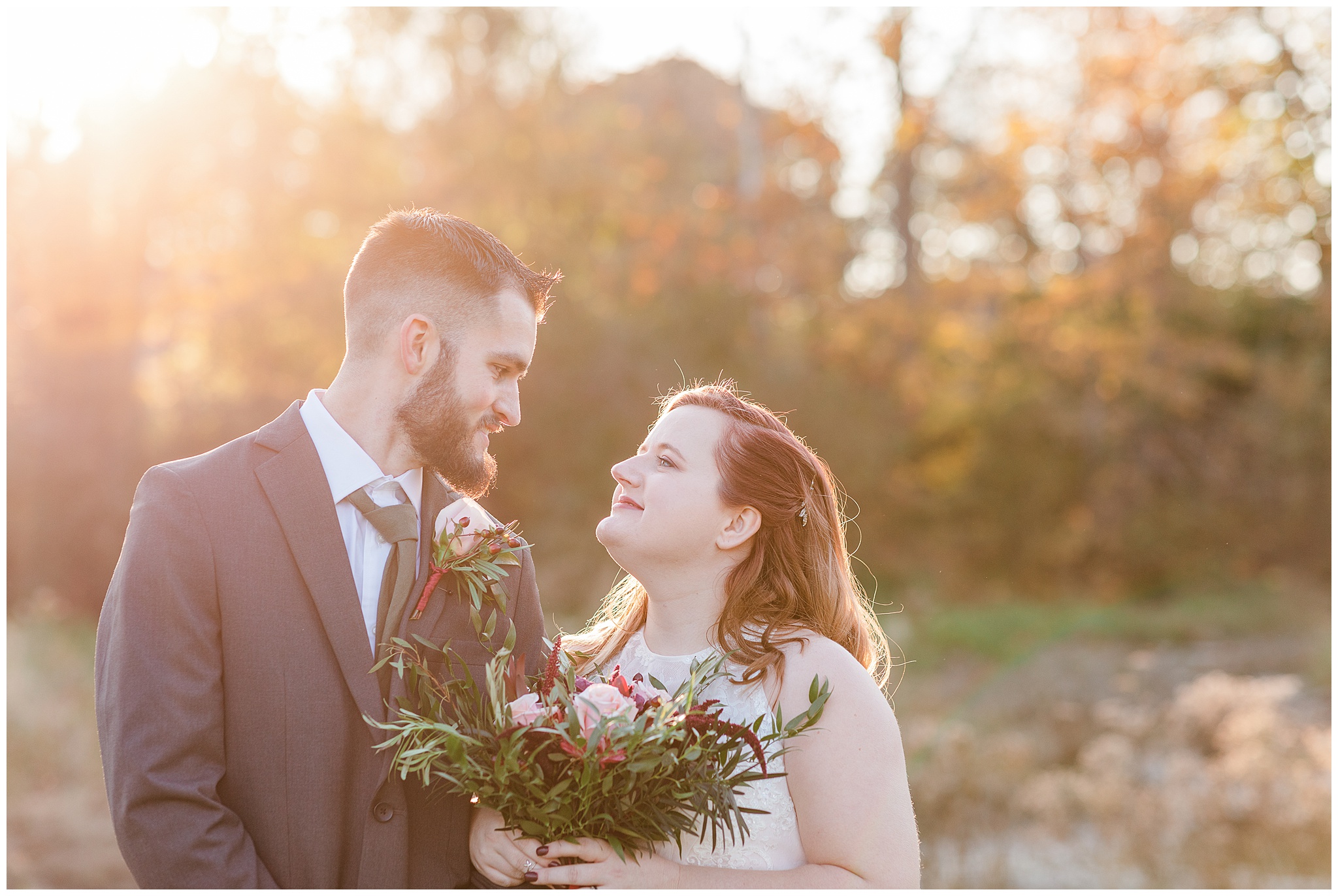 fall micro wedding
